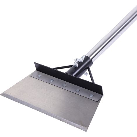 Robuster Flachspaten, Bodenschaber, Kabelloser Schneeschaufel Mit Langem Stiel, Multifunktionales Gartengerät Mit Verstellbarem Ergonomischem Griff Und Edelstahlklinge Zum Jäten Und Schneeräumen