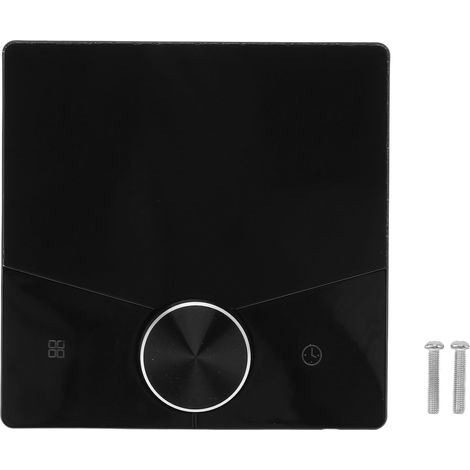 Intelligenter, Programmierbarer Thermostat Aus Schwarzem Abs-kunststoff Mit Farbigem Lcd-touchscreen Und Wlan-funktion Für Zuhause