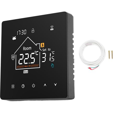 Digitales Thermostat, Farb-lcd-touchscreen, 7-tage-programmierung, Mit Datenspeicherfunktion, Für Zuhause, Hotel, Büro, Standardmodell