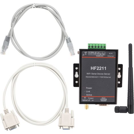 Hf2211 Server Serielle Rs232/485/422 Zu Wlan Ethernet Dtu Netzwerkkommunikation 5-36vdc