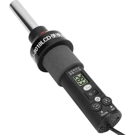 Verstellbare Elektronische Heißluftpistole Mit Lcd-anzeige, 220 V, 450 W, Löt- Und Entlötstation Für Ics, Smds Und Bgas