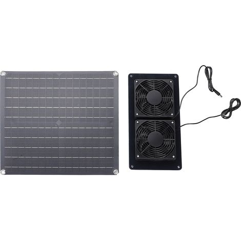 20w 18v Solarpanel-abluftventilator, Photovoltaik-lüftung Für Schuppen, Hühnerstall, Hundehütte, Gewächshaus