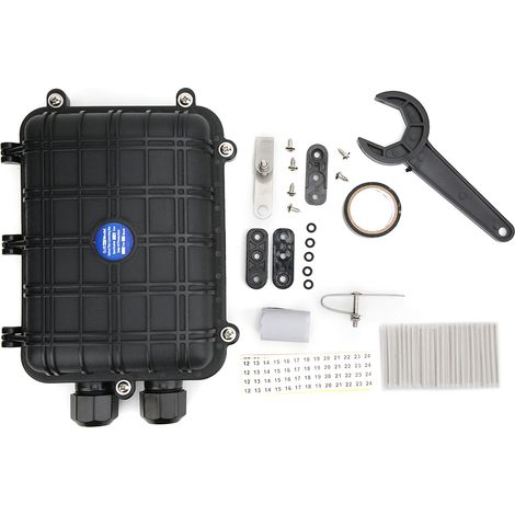 In Der Horizontalen Ip68-glasfaser-spleißbox, Wasserdichter Kern Der Kabelanschlussbox 24