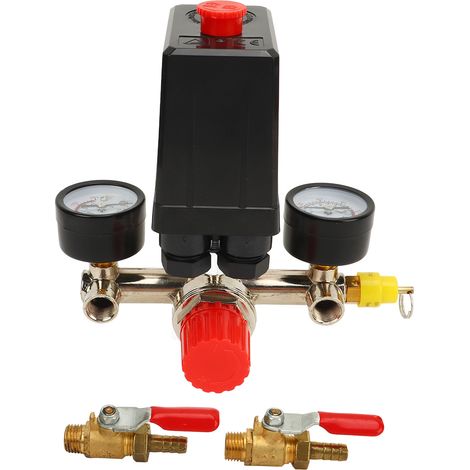 Luftkompressor-druckschalter 0 Bis 180 Psi, Druckregler Mit Manometer 2