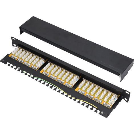 Geschirmtes Netzwerkkabel Mit 24-port-patchpanel Und Abnehmbaren, Austauschbaren Steckern