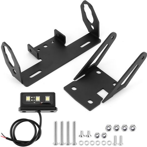 Kennzeichenhalter, Sauber Am Hinteren Kotflügel Verstaut, Mit Weißer Led 5050, Passend Für Kawasaki Z 650/ninja 650 2017 – 2020