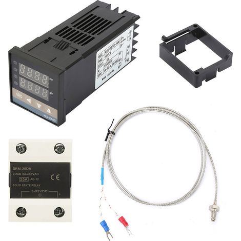 Digitale Pid-temperaturregler-kits Für Wechselstrom 110–240 V, 0–400 °c, 25 A Ssr Und 1 M Thermoelement Typ M6 K