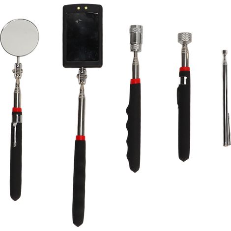 Teleskop-aufnahmewerkzeug, Magnetgreifer, Quadratischer Led-teleskop-rundspiegel, 15 Lb, 8 Lb, 1,5 Lb Stange