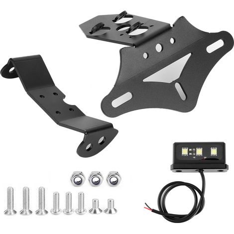 Kennzeichenhalter, Sauber Am Hinteren Kotflügel Angebracht, Mit Weißer Led-leuchte, Passend Für Honda Cbr1000rr 08-16