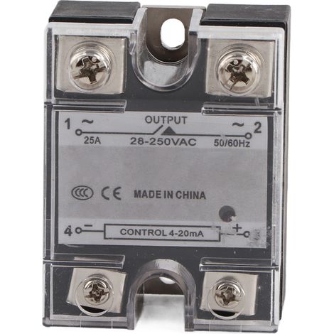 Halbleiterrelais (ssr), 4–20 Ma Eingang, 28–250 V Ac Ausgang, Stufenloser Spannungsregler
