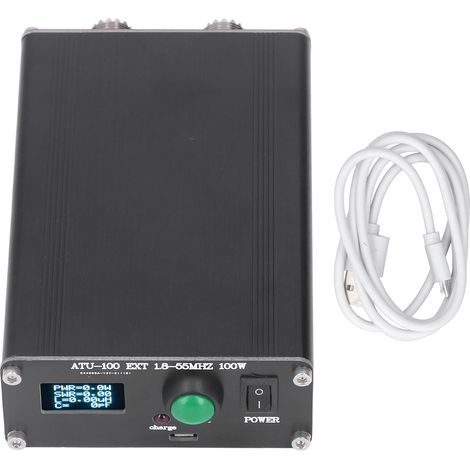 Mini-antennentuner Mit Automatischer Anpassung Für Funkgeräte (1,8–55 Mhz, 0,96 Zoll) Mit Atu-100-gehäuse