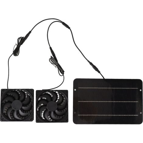 Solarbetriebenes Lüfterset, Wasserdicht Und Tragbar, 10 W, 12 V, Für Hühnerställe, Gewächshäuser, Hundehütten, Schuppen, Zur Kühlung Und Belüftung