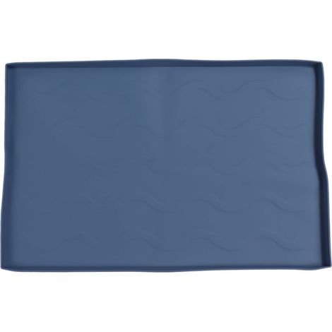 Silikon-grillmatte, Schwarze Steingrillplatte Mit Antihaftbeschichtung, 91 Cm (36 Zoll), Dunkelblau