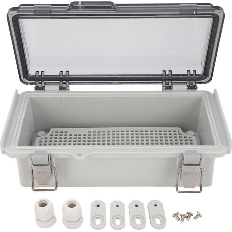 7,9 X 3,9 X 2,8 Zoll Große Elektrische Außendose, Ip67 Wasserdichte Kunststoff-anschlussdose Mit Transparenter Abdeckung