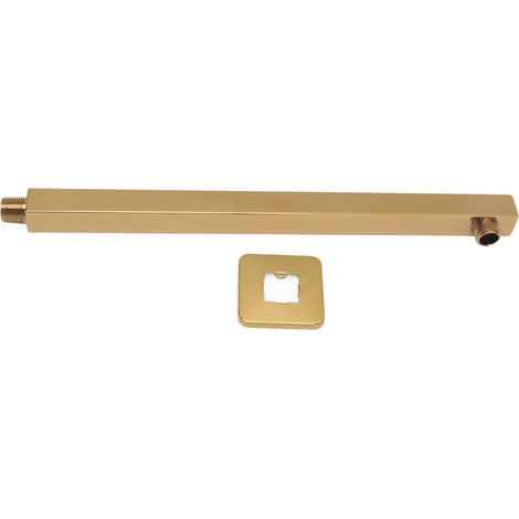 Wandmontierter Duscharm Aus Edelstahl, Quadratischer Duschkopf-verlängerungsarm, Goldener Duschschlauch