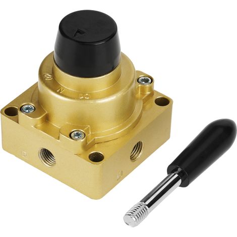 Hv-02 Pt 1/4"-anschluss 3-wege-4-positionen-pneumatikhebelventil 1,5-8 Kgf/cm²