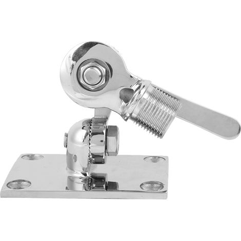 38 Mm / 1,50 Zoll 316 Edelstahl-marine-vhf-antenne Mit Verstellbarem Doppelachsen-luftfuß
