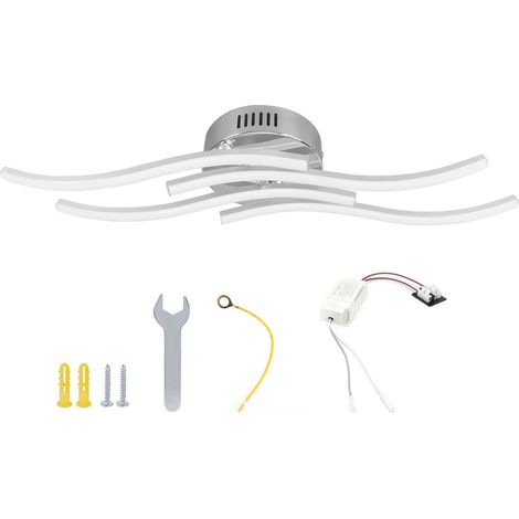 140 Leds, Wellenförmige Deckenleuchte, Moderne Deckenleuchte Für Schlafzimmer Und Wohnzimmer, Ac 85–265 V