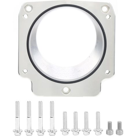 Adapterplatte Für Drosselklappengehäuse Aus Naturbelassenem Aluminium Mit Befestigungsschrauben Für Ls/dbw/dbc