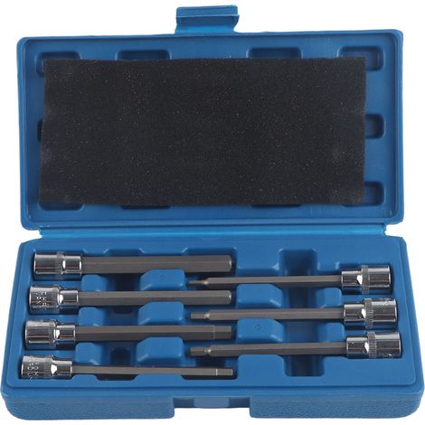 7-teiliges Extra Langes Sechskant-steckschlüssel-set (3/4/5/6/7/8/10 Mm) Antriebsreparatur-werkzeugset