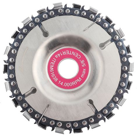 Schleifscheiben Für Kettensägen, Stabiles Und Sicheres Material Aus Silberfarbenem Stahl, Gute Bedienbarkeit, Holzschnitzscheibe Für 100/115 Mm Winkel