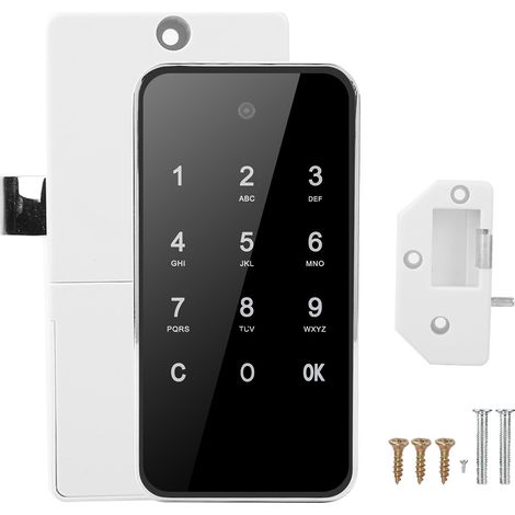 Elektronisches Zahlenschloss, Intelligenter Digitaler Touchscreen, Schlüssellos Für Saunasilver Aktenschrank