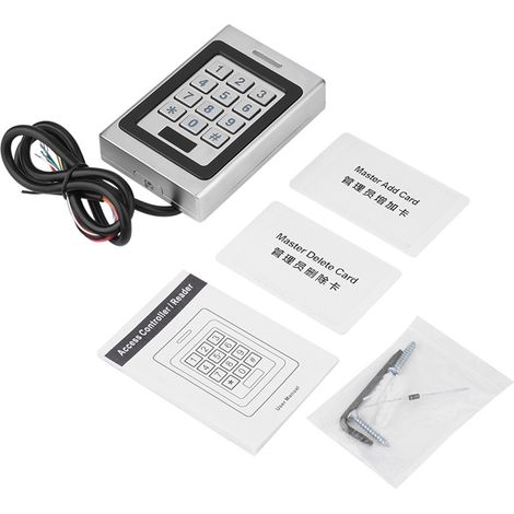 Ip68 Rfid-karten-zutrittskontrollsystem, Komplettsystem, Zinklegierungsbeschichtung Für Haus/büro, Lagerhalle, Garage