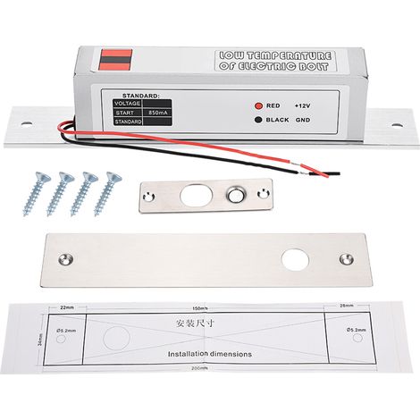Elektrischer Einsteckriegel, Niedertemperaturriegel, Nc-modus Für Die Türzugangskontrolle