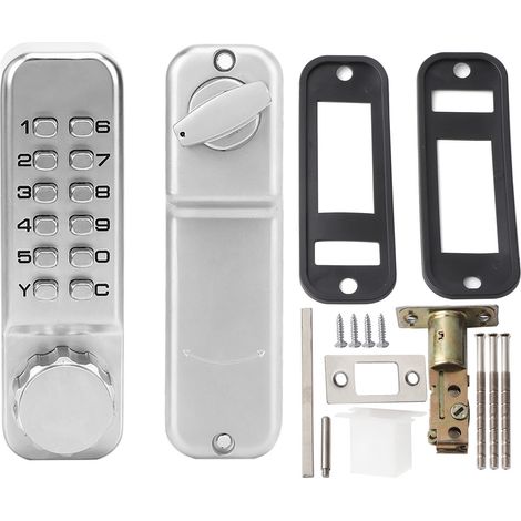 Mechanisches Digitales Türschloss-set Aus Zinklegierung, Wasserdicht, Mit Zahlenschloss, Schlüsselloser Zugang Für Büro Und Zuhause