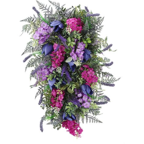 Künstlicher Hortensien-türschmuck, Langlebiger Und Stabiler Künstlicher Sommerkranz Für Zuhause, Hochzeiten, Partys, Verandadekoration (z)