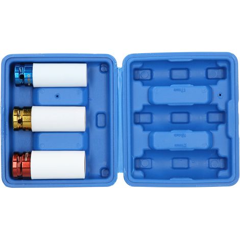 3-teiliges 1/2"-reifenschutz-steckschlüssel-set, Farbcodierter Pneumatischer Schutz-steckschlüssel, Handwerkzeuge