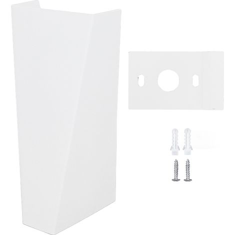 Moderne, Minimalistische, Trapezförmige Led-wandleuchte, Nach Oben Und Unten Schwenkbar, Mit Weißem Gehäuse, Ac85265v, Warmweißes Licht