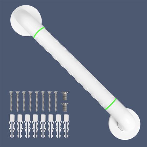 Haltegriff Für Toilette, Sicherheitsgriff Für Badewanne, Wandmontierte Haltegriffe Aus Edelstahl Fürs Badezimmer, Wandmontierter Stützgriff Für Kinder/senioren, 50 Cm Duschgriffe, Weiß