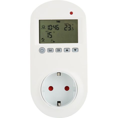 Programmierbarer 16a-steckdosenthermostat, Elektrischer Heizungstemperaturregler, Eu 230v