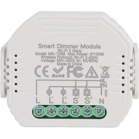 Intelligentes Dimmermodul, 2-wege-schalter Mit App-steuerung, Unterputzmontage, 90 Bis 250 V