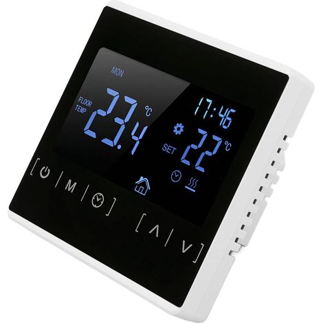 Intelligenter Thermostat, Digitaler Ac-thermostat 85v-240v Mit Zwei Temperaturstufen, Weiß, Für Fußbodenheizung