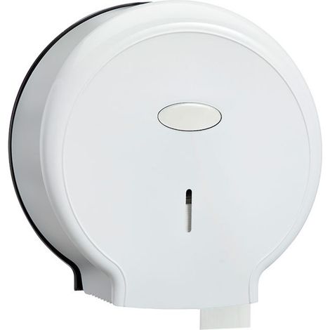 Jumbo-toilettenpapierspender Ohne Lochung, Wasserdichte Wandmontage, Einzelrollen-spender Für Badezimmer, Weiß