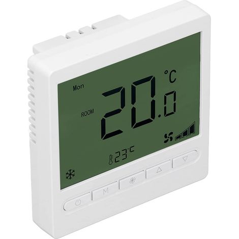 Intelligenter Thermostat, Lcd-display, Intelligenter Lüfterkonvektor-thermostat, Abs-gehäuse, Störungsfrei, 220 V Für Büros