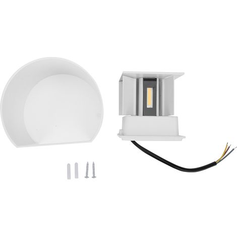 12-w-led-außenwandleuchte, Ip65 Wasserdichtes Aluminium, Beleuchtung Von Oben Bis Unten