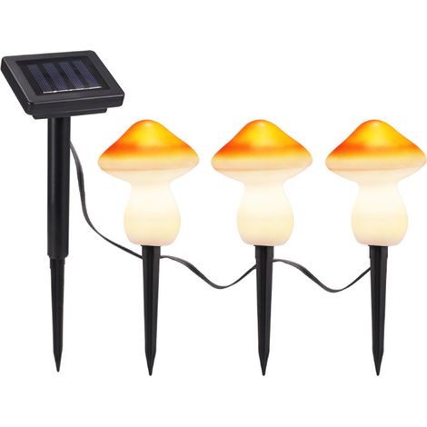 Die Pilzförmige Solar-gartenleuchte Ist Eine Wasserdichte Led-lampe Für Gartenwege.