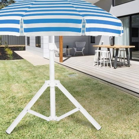 Faltbarer Sonnenschirmständer, Verstellbarer Tragbarer Sonnenschirmfuß, Dreieckig, Eisen, Geeignet Für 2-meter-sonnenschirme