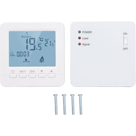 Programmierbare Thermostate Für Zuhause, Digitale Thermostate Für Zuhause, Intelligenter, Drahtloser Rf-temperaturregler Für 230 V Wechselstrom, Feuerfest