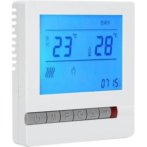 Thermostat-bedienfeld, Praktisches Lcd-thermostat Für Die Fußbodenheizung Im Esszimmer, Für Die Warmwasserbereitung Im Schlafzimmer