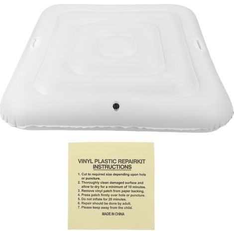 130 Cm Aufblasbare Poolabdeckung, Quadratische Pvc-staubschutzabdeckung Für Outdoor-whirlpools