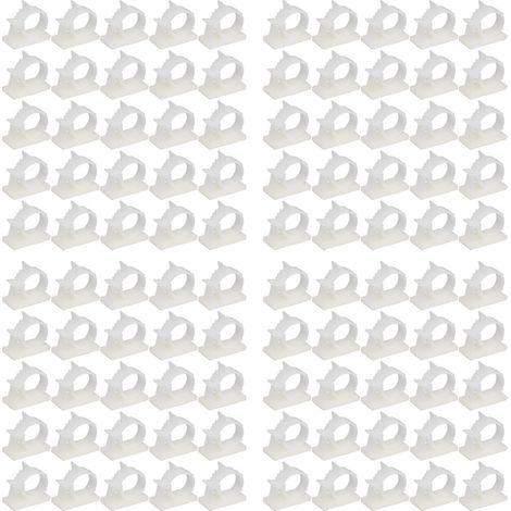 Verstellbare, Selbstklebende Kabelmanagement-clips, 100 Stück, Kabelorganisator Aus Pa66-nylon Für Zuhause Yx-1316