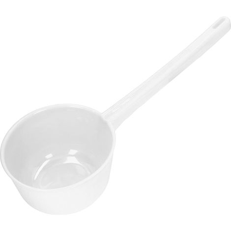 Dickwandiger Kunststoff-wasserlöffel Mit Langem Griff, Große Schöpfkelle Für Garten, Bad Und Küche, Weiß