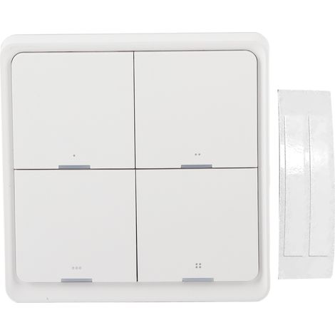 Intelligenter Drahtloser Szenenschalter, 4-wege-wandpanel, Steuerung Per Mobil-app Für Zigbee