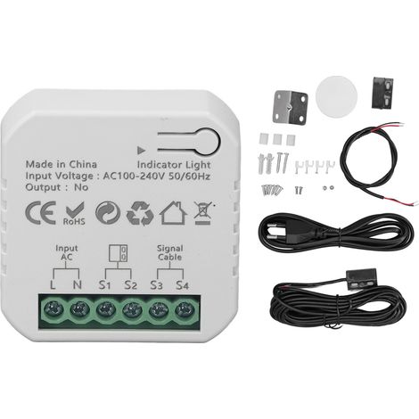 Intelligenter Garagentor-controller Mit Zigbee-app, Sprachfernbedienung, Rolltoröffner, 100–240 V Eu-stecker
