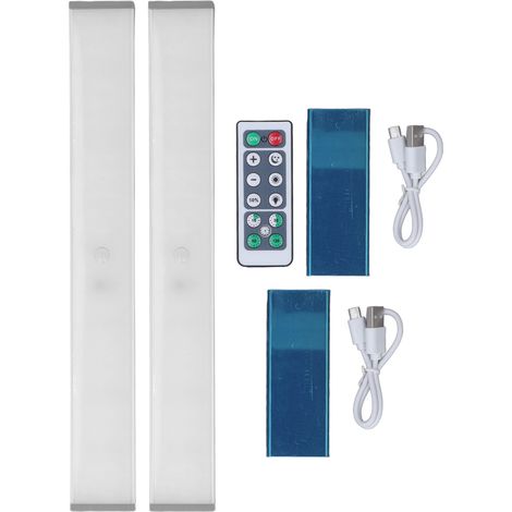 Sets Led-schrankleuchten Mit Bewegungsmelder, Wiederaufladbar, Helligkeit Einstellbar, Timer, Kaltweiß