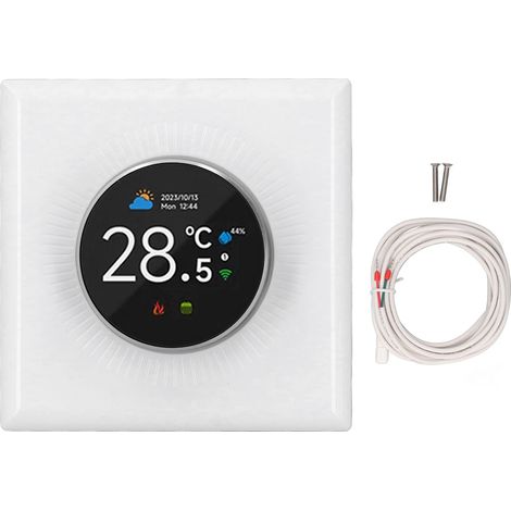 Intelligenter Wlan-thermostat, Wöchentlich Programmierbarer Temperaturregler Für Elektrische Heizung, 16-a-taste, Sprachsteuerung Per App